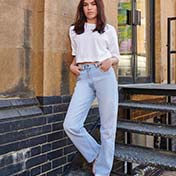 90's Full Length Straight High Rise